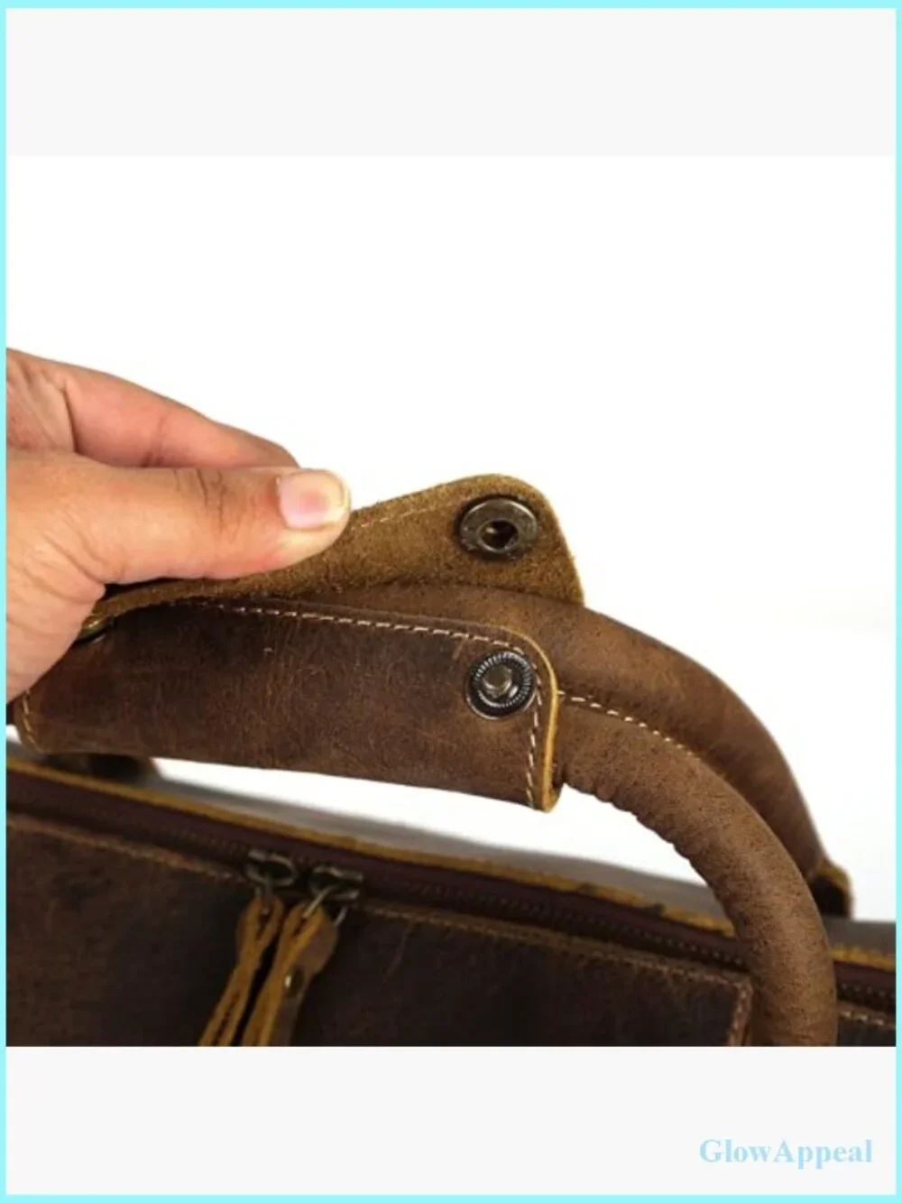Cabin Friendly Leather Travel Duffel Weekend Gym Sports Bag